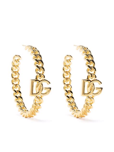 dolce and gabbana hoop earrings|farfetch dolce and gabbana.